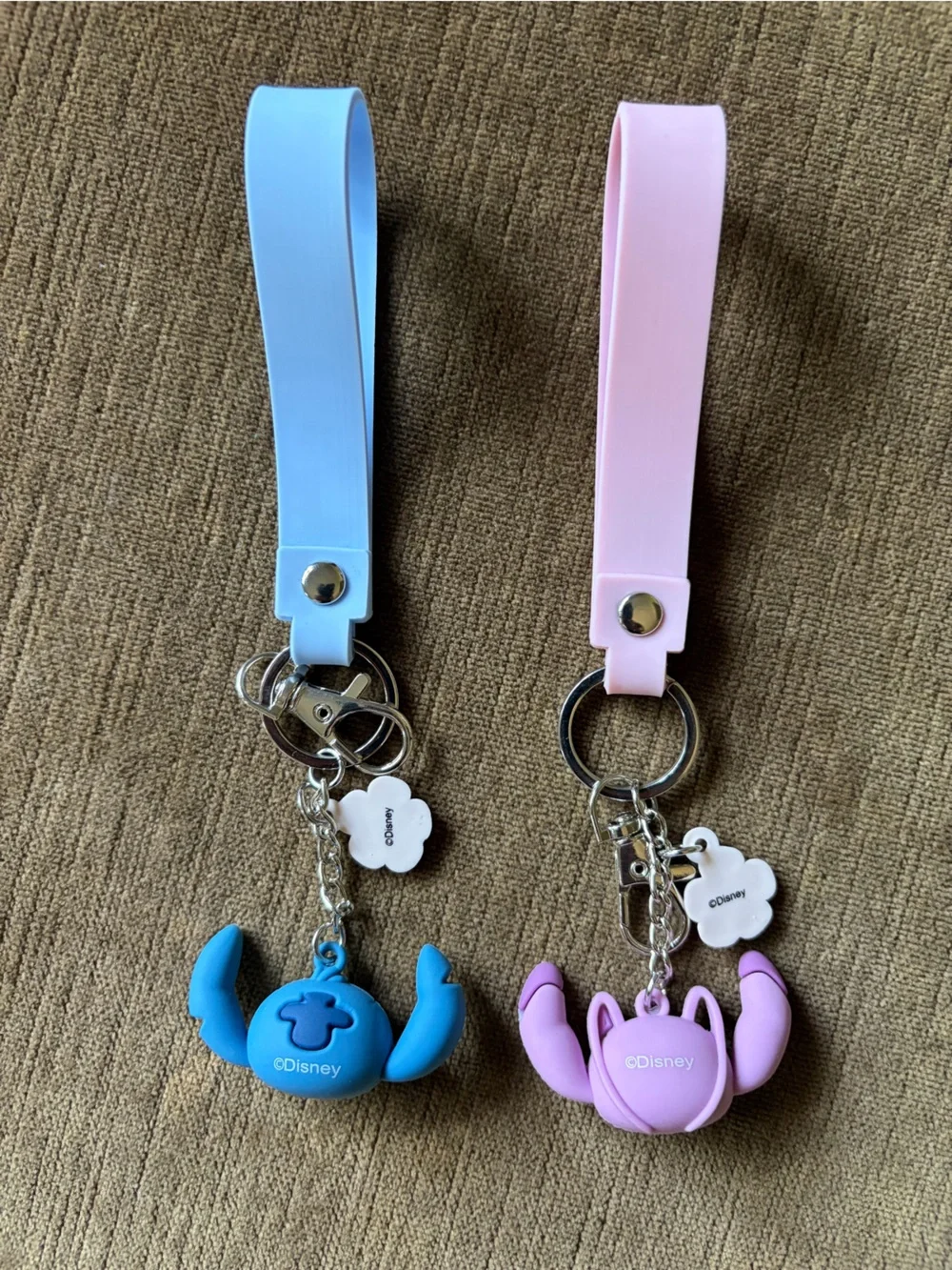 Disney Stitch & Angel Keychain Set